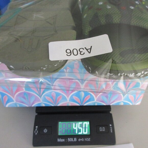 Naked Wolfe Vegas Logo Embossed Mesh Army Camo Sandals Slide 11 US Unisex 450 - Picture 8 of 8